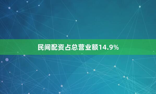 民间配资占总营业额14.9%