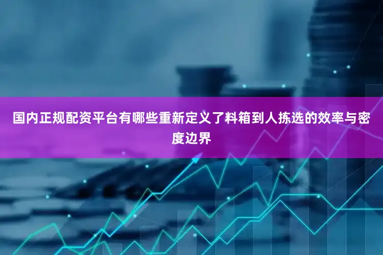 国内正规配资平台有哪些重新定义了料箱到人拣选的效率与密度边界